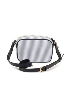 Borsa a spalla in cotone blu navy CHLOÉ KIDS | C20428859